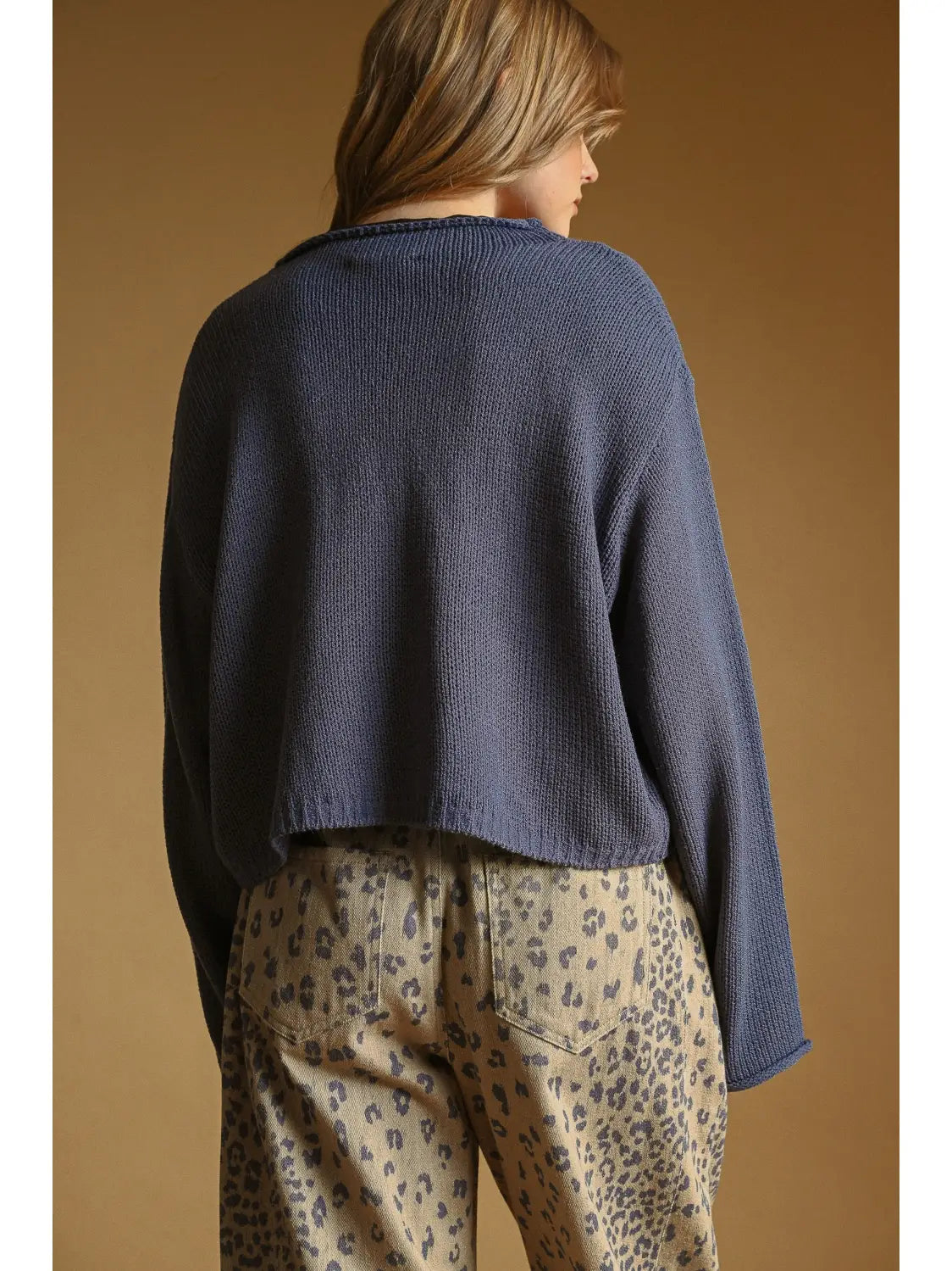 Button Front Easy Knitted Cardigan