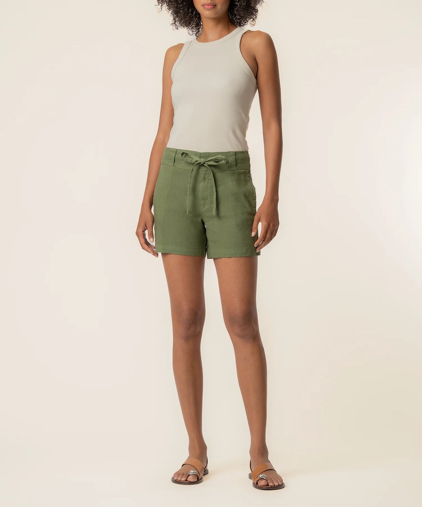 Katie Linen High Rise Shorts