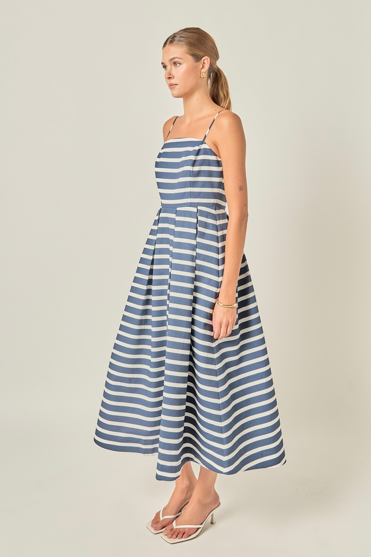 Striped Midi Dress