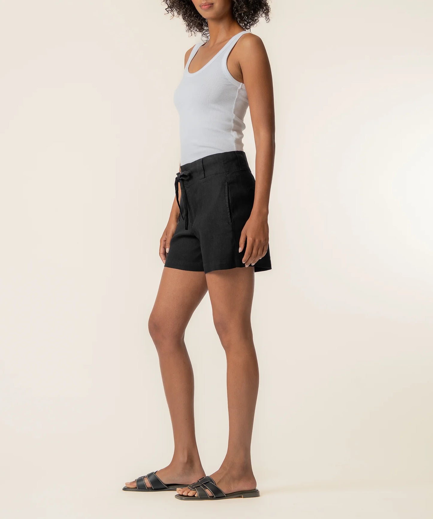 Katie Linen High Rise Short