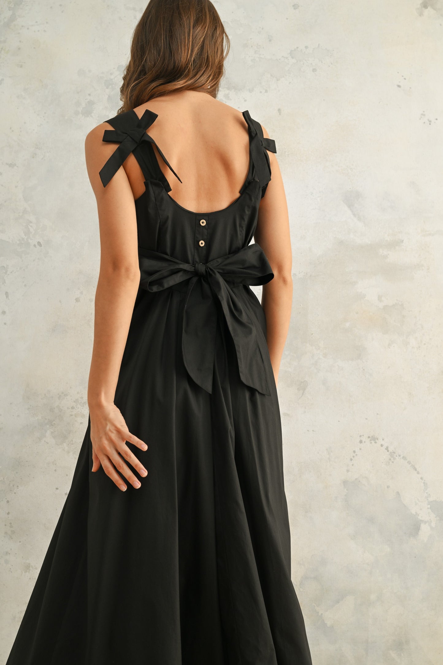 Bow Detail Woven Dress