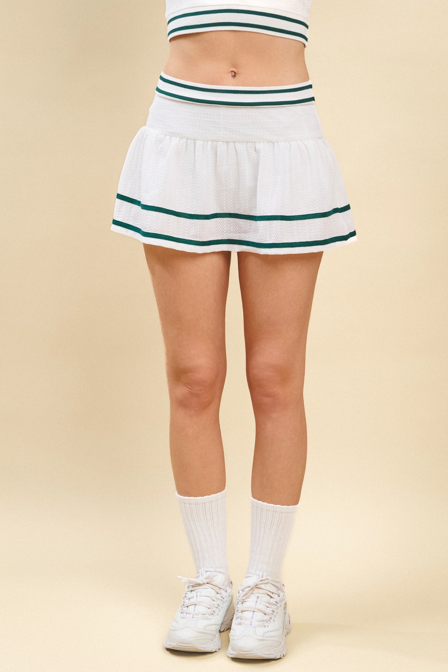 Contrast Stripe Detail Skirt