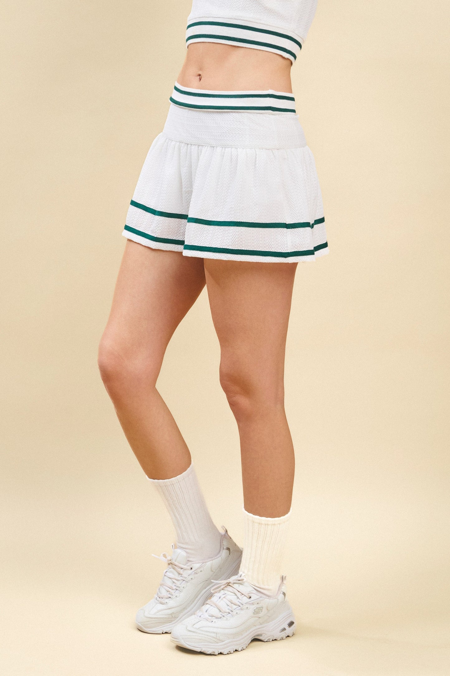 Contrast Stripe Detail Skirt