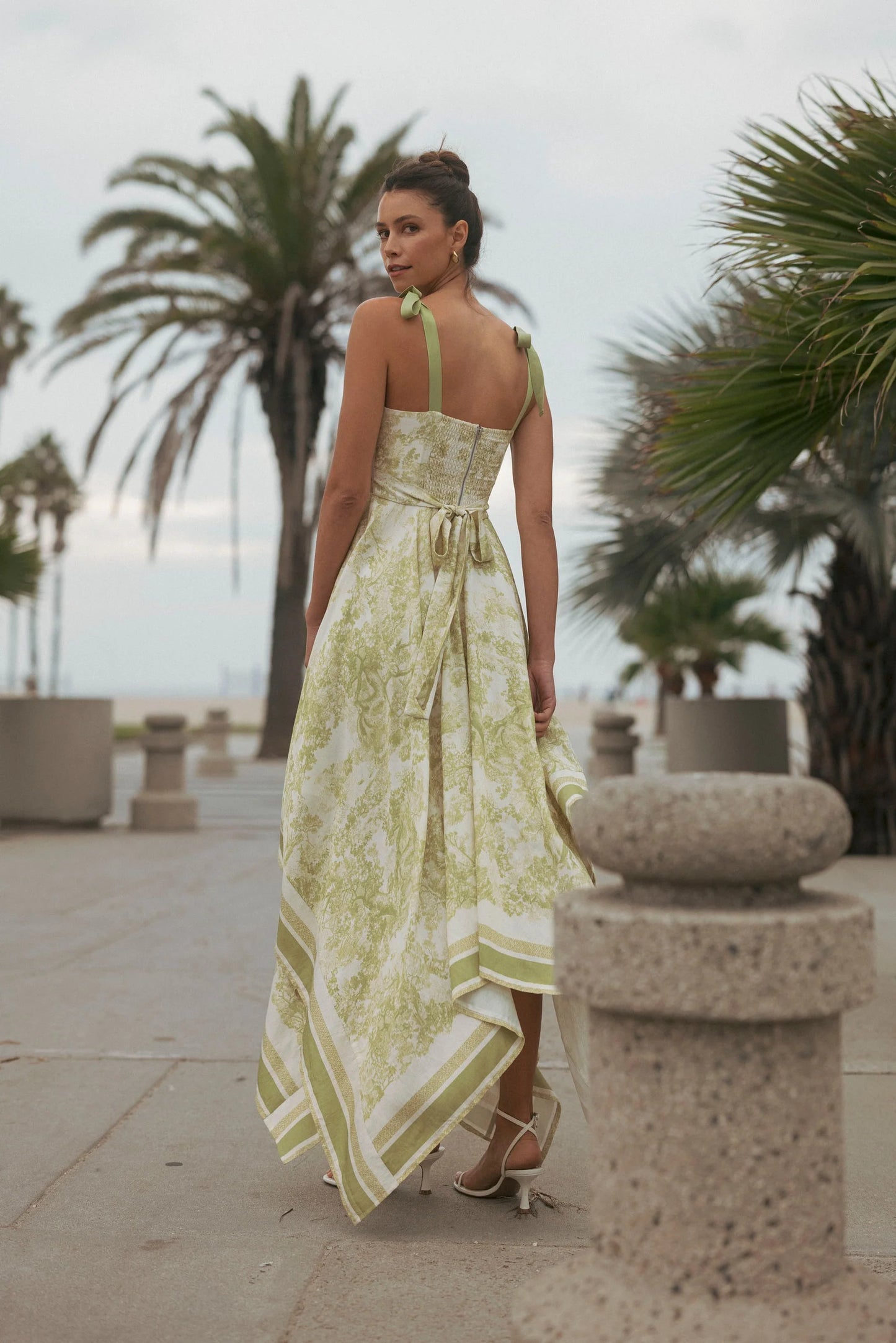 Border Print Dress