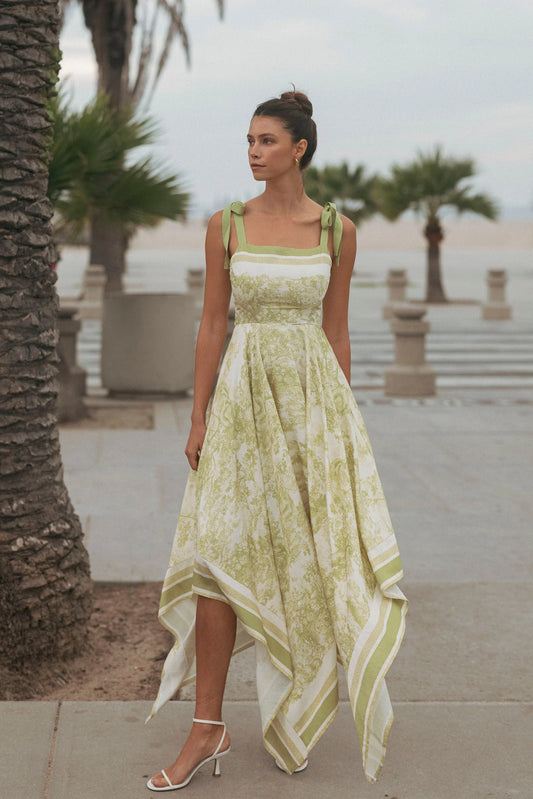 Border Print Dress