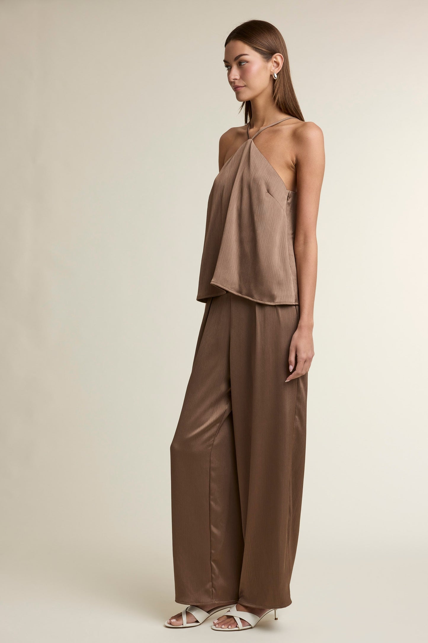 Textured Halter Cami Top