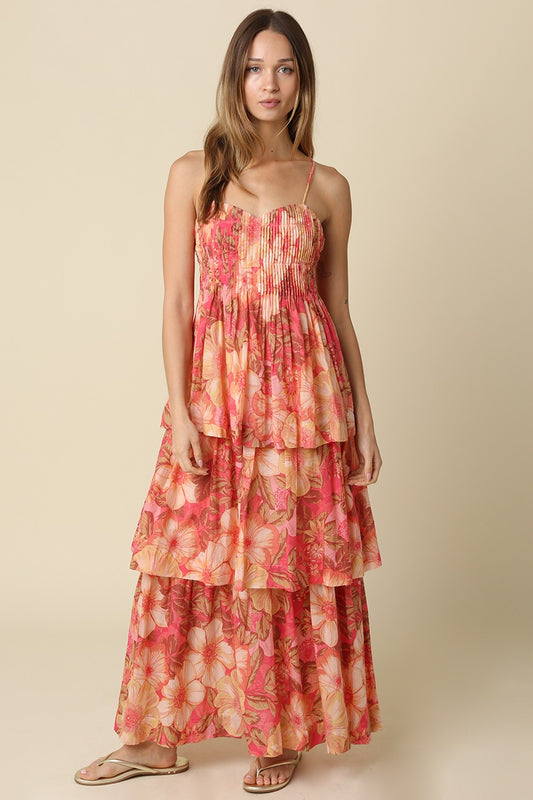 Giselle Tiered Floral Maxi Dress