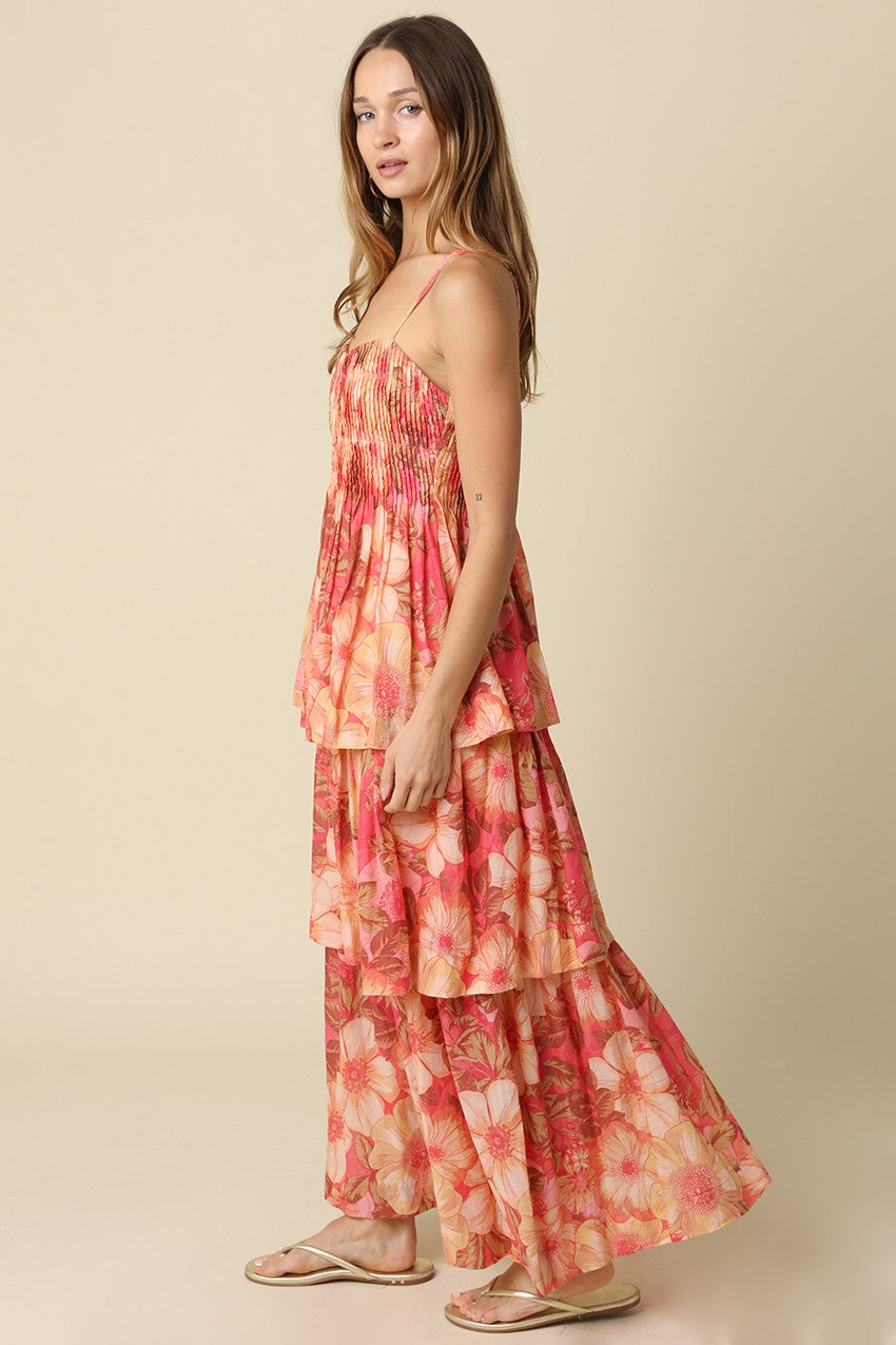Giselle Tiered Floral Maxi Dress