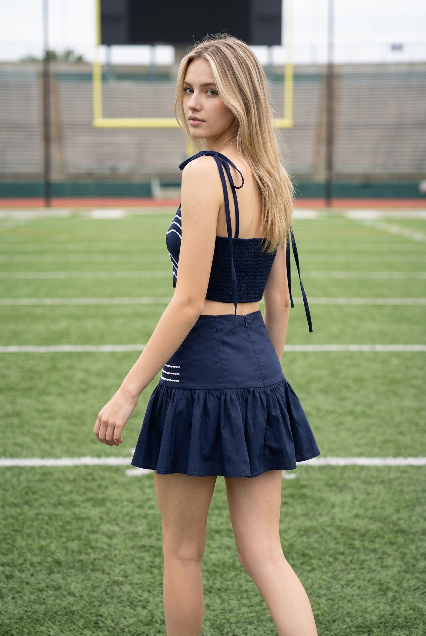 Ric Rac Trim Crop Top