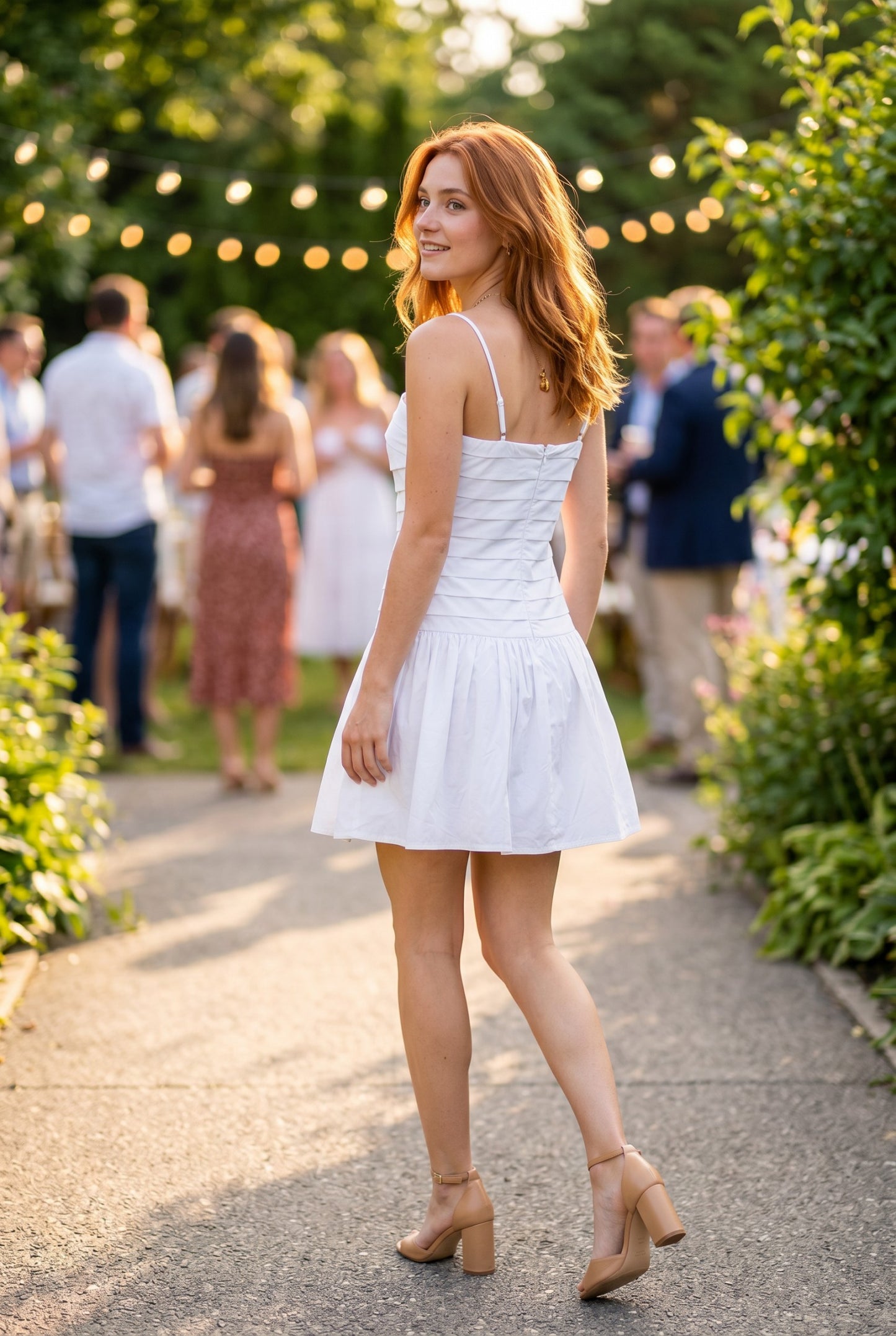 Ruched Bodice Mini Dress