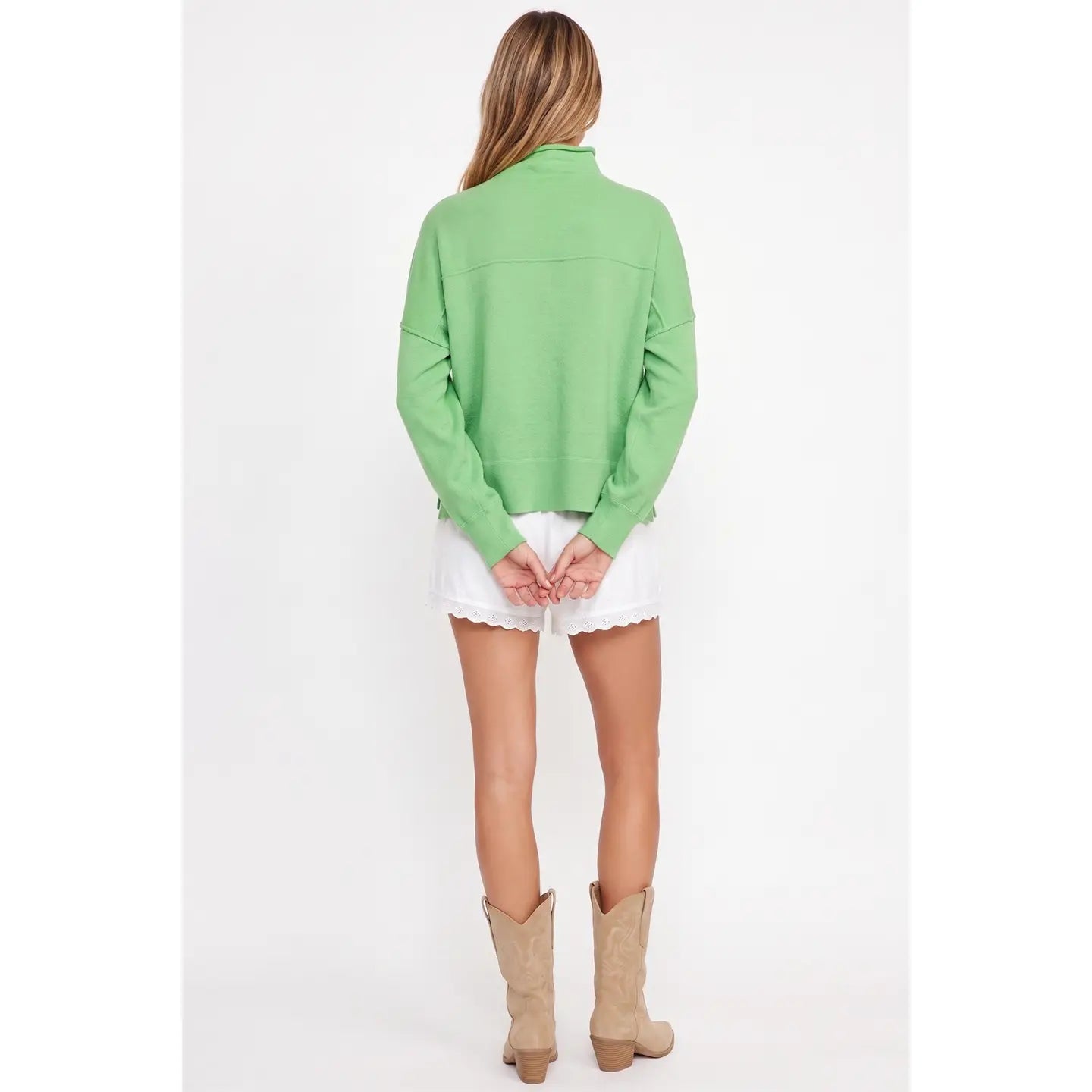Mock Neck Pullover Sweater