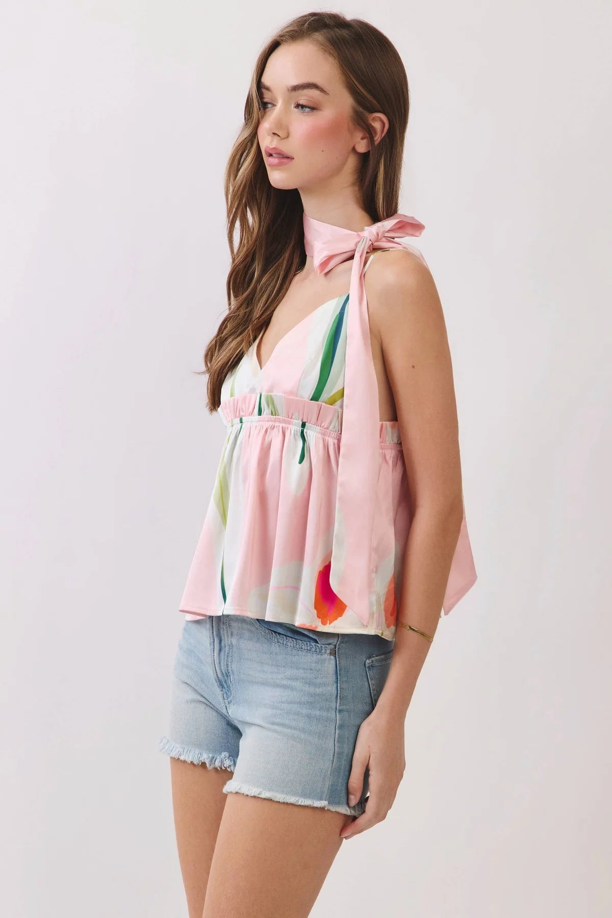 Halley Scarf Peplum Top