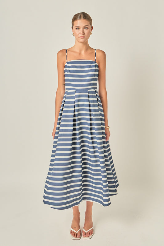 Striped Midi Dress