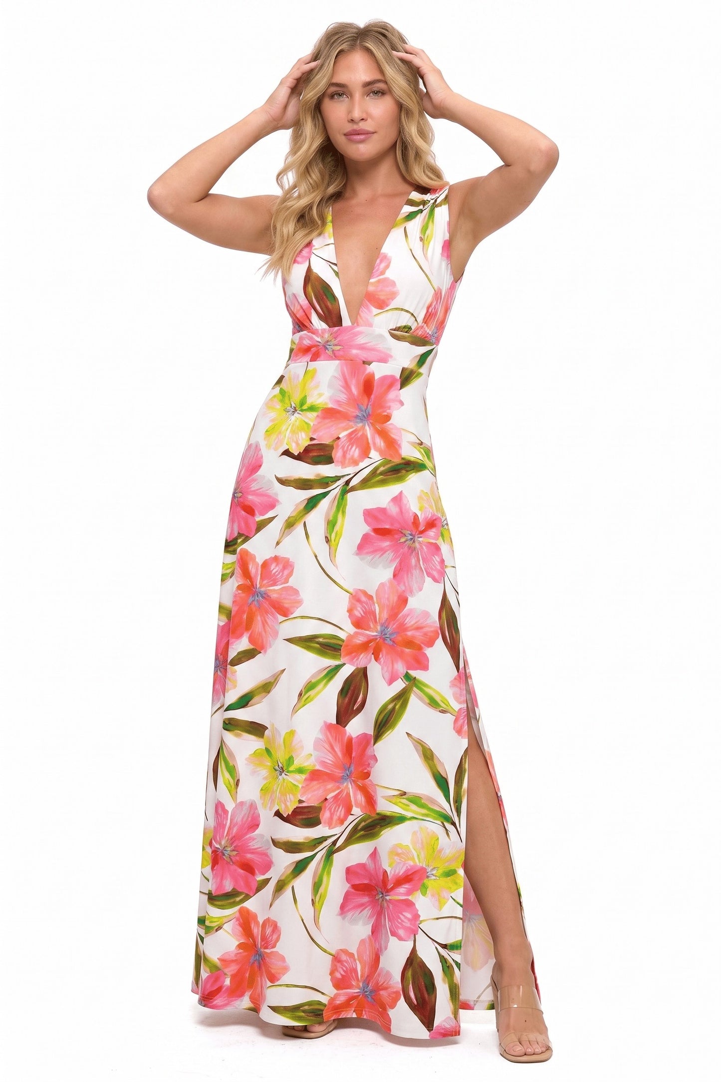 Printed Tank Midi Dress