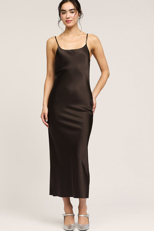 Silk Cami Midi Dress