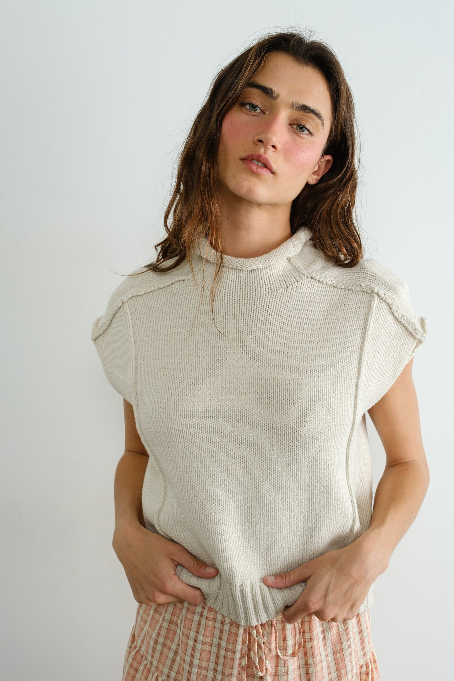 Seam Detail Knit Vest