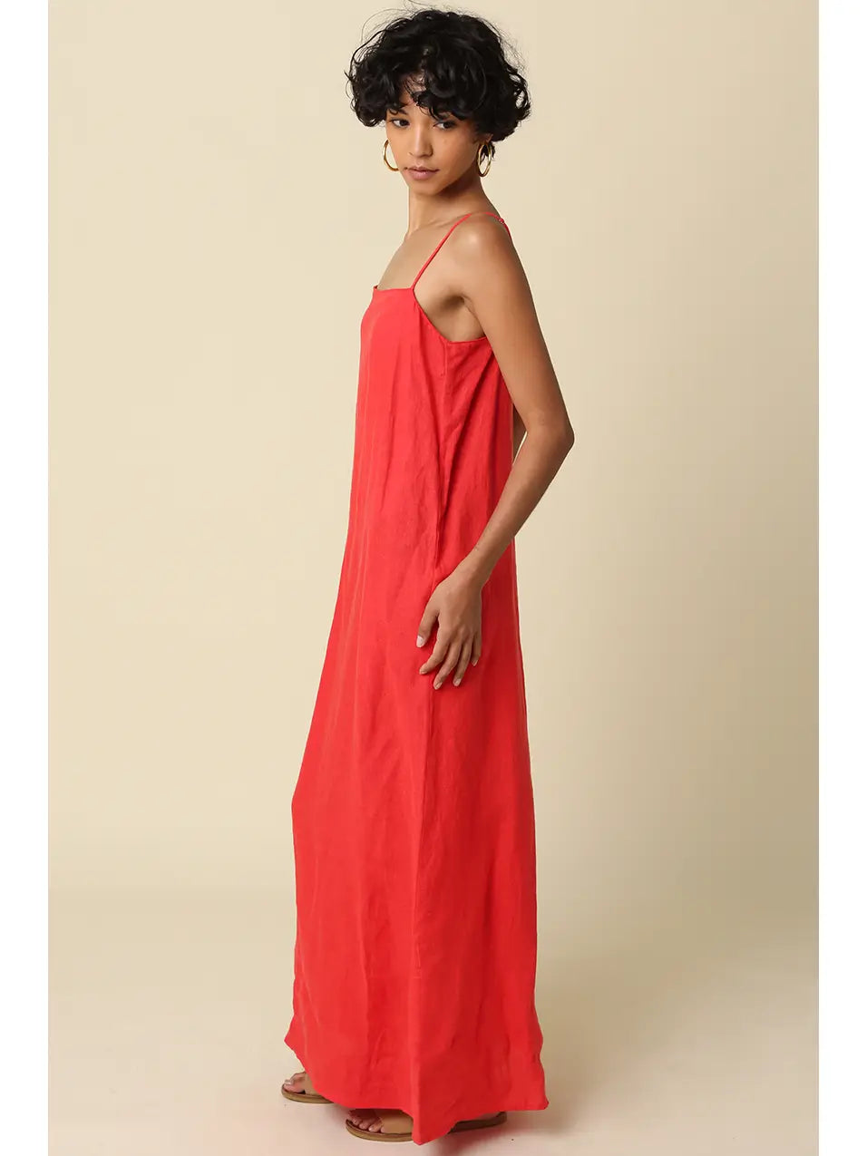Anna Cami Maxi Linen Dress