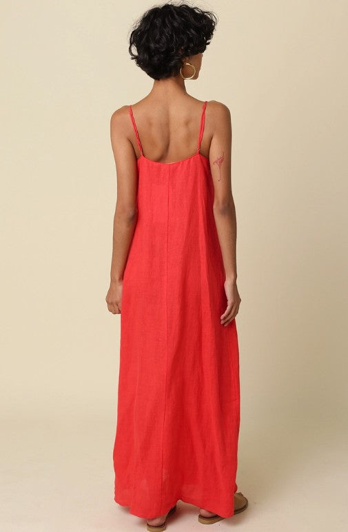Anna Cami Maxi Linen Dress