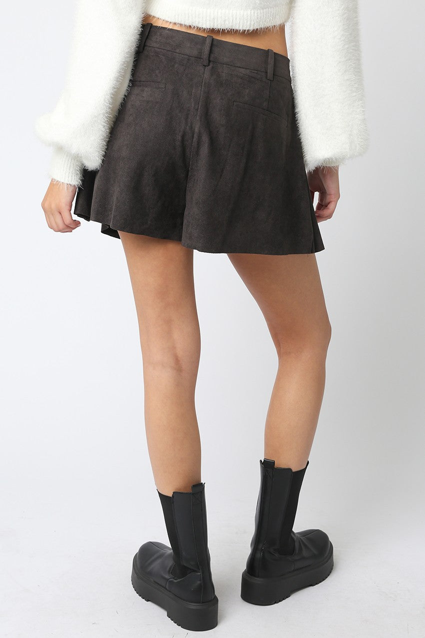 Brylee Faux Suede Shorts