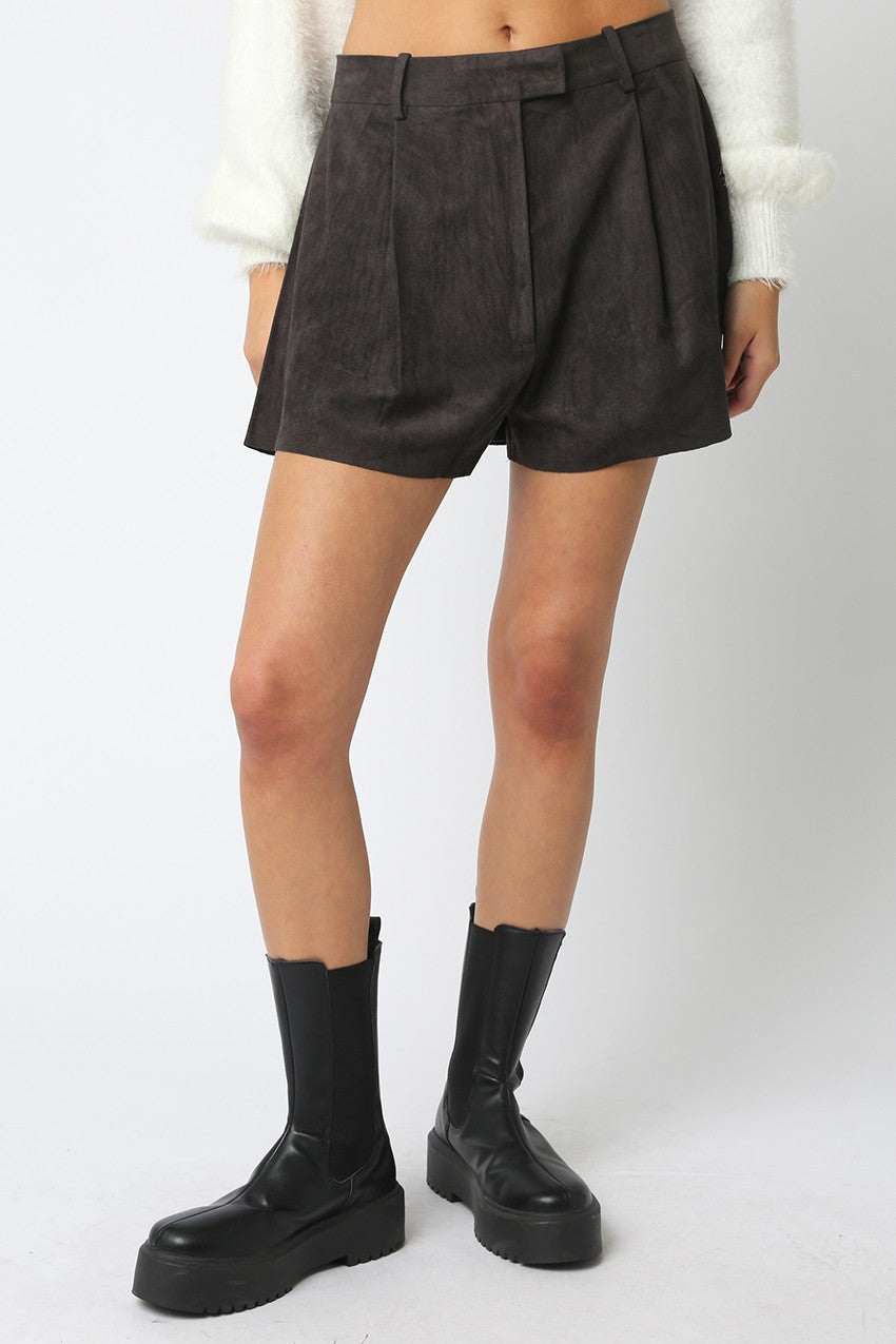 Brylee Faux Suede Shorts