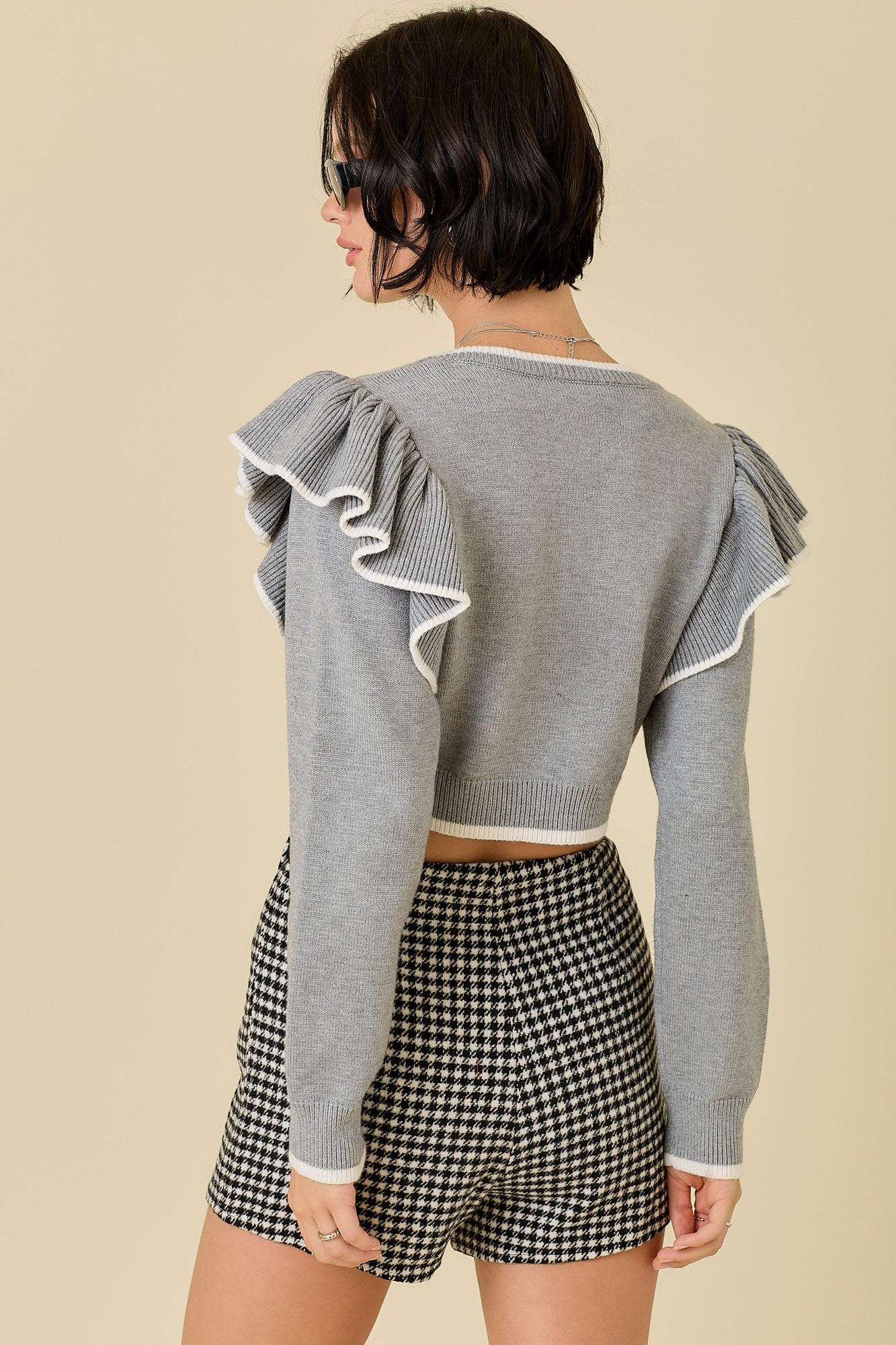 Contrast Stitch Sweater