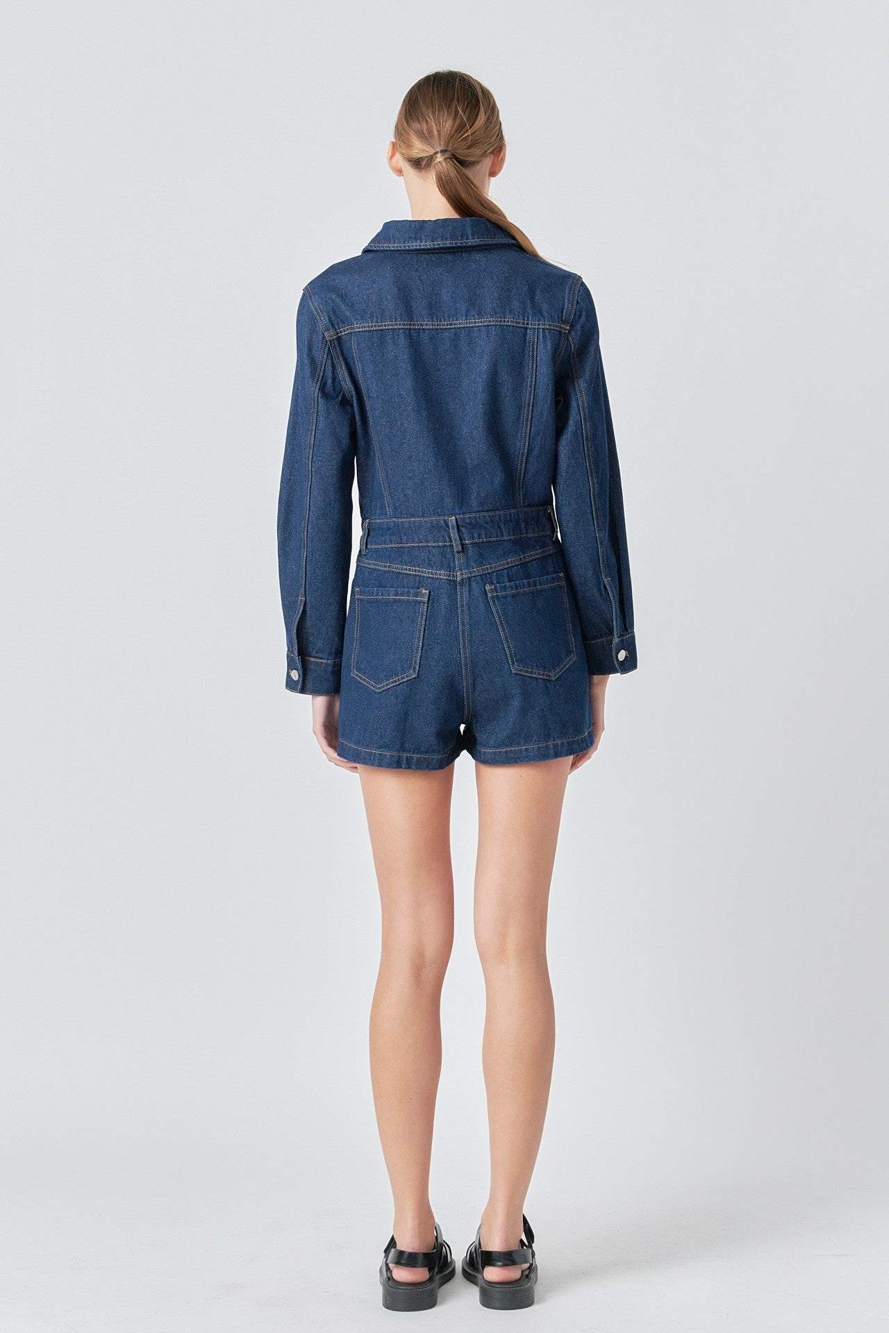 Denim Mini Romper