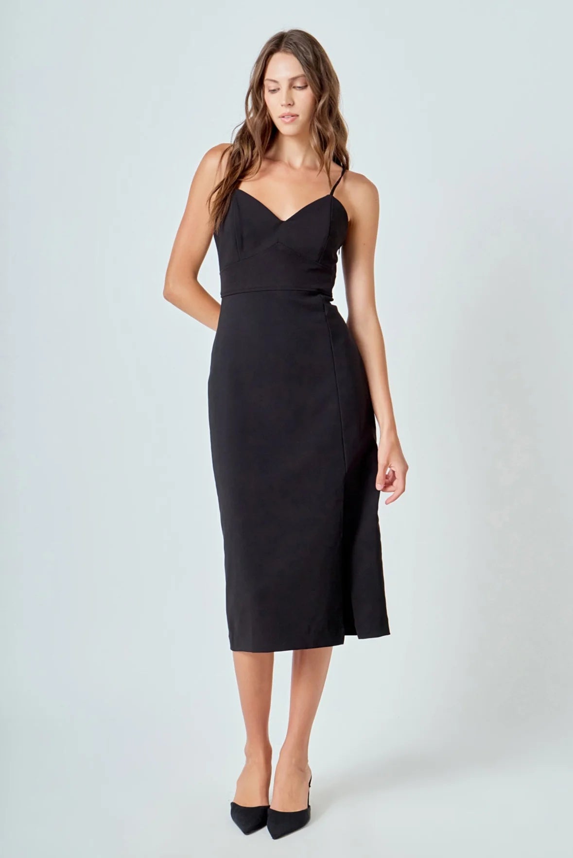 Strappy Midi Pencil Dress