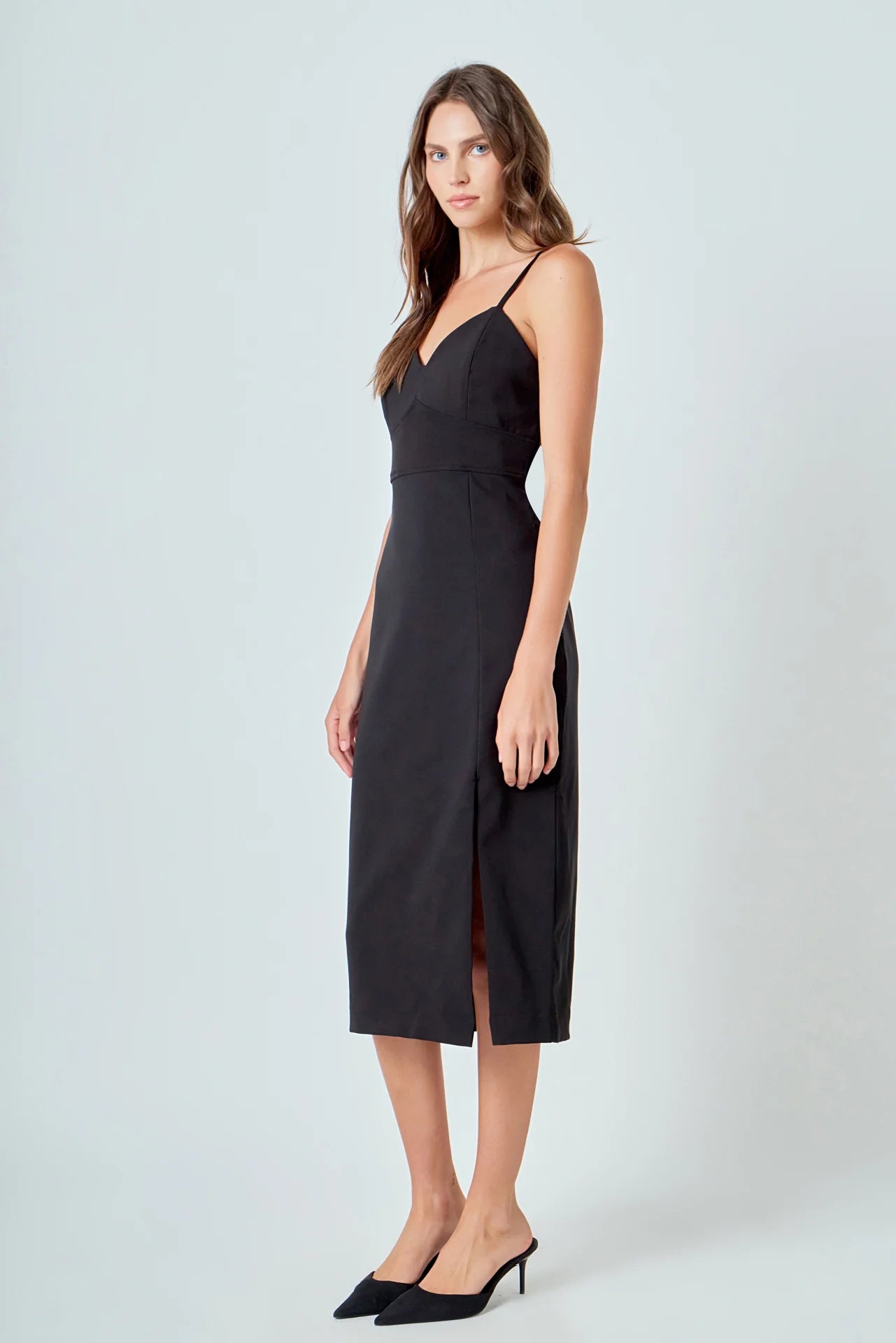 Strappy Midi Pencil Dress