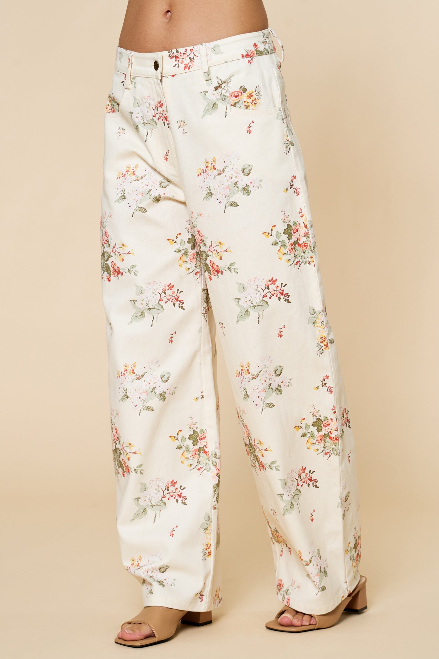 Floral Wide Leg Pants