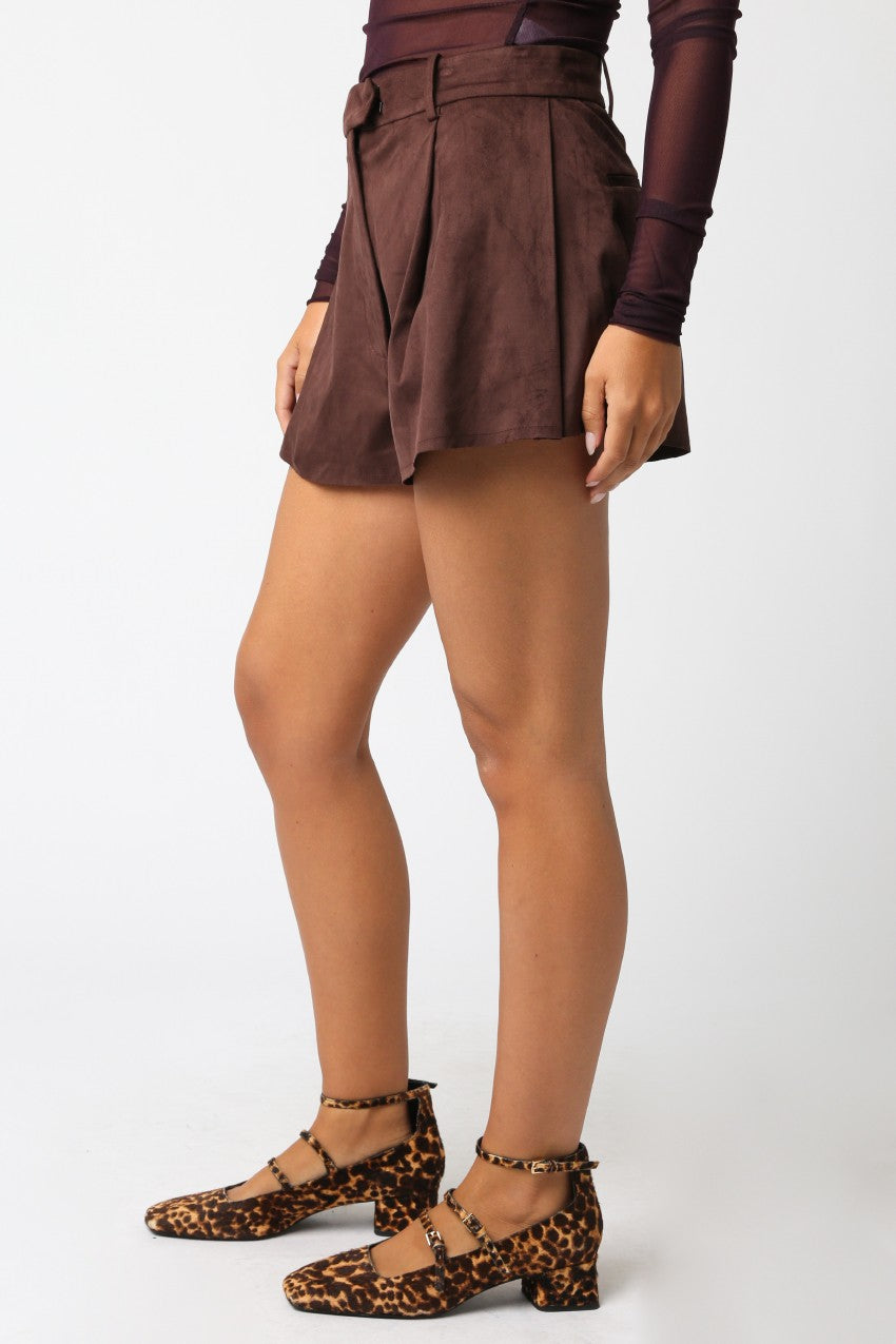 Brylee Faux Suede Shorts