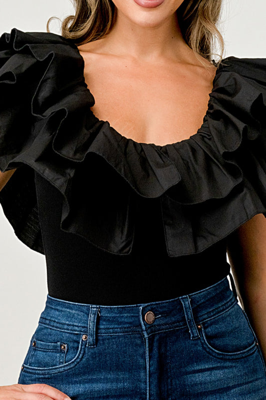 Ruffle Body Suit