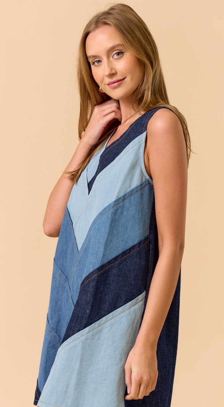 Denim Sleeveless Dress