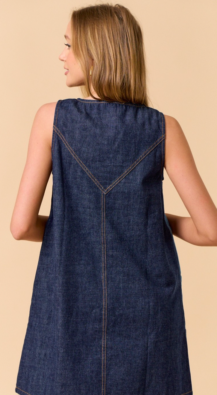 Denim Sleeveless Dress