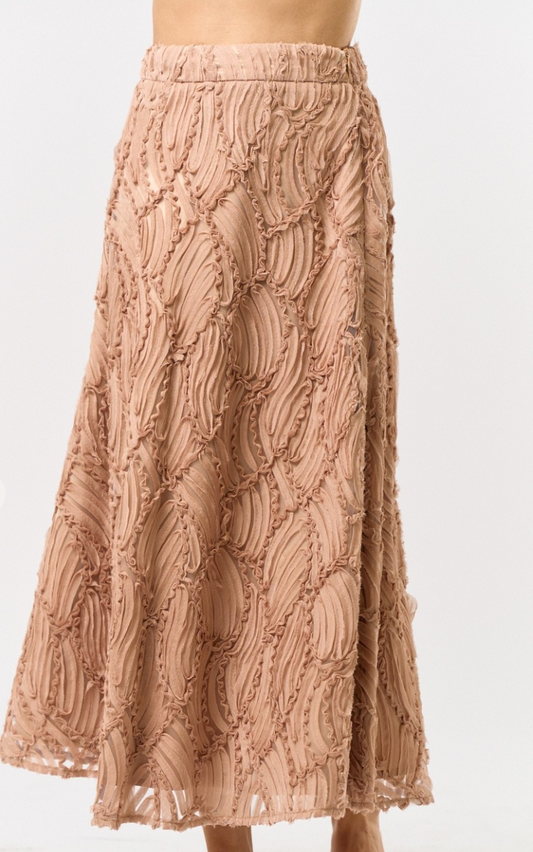 Textured Maxi Skirt