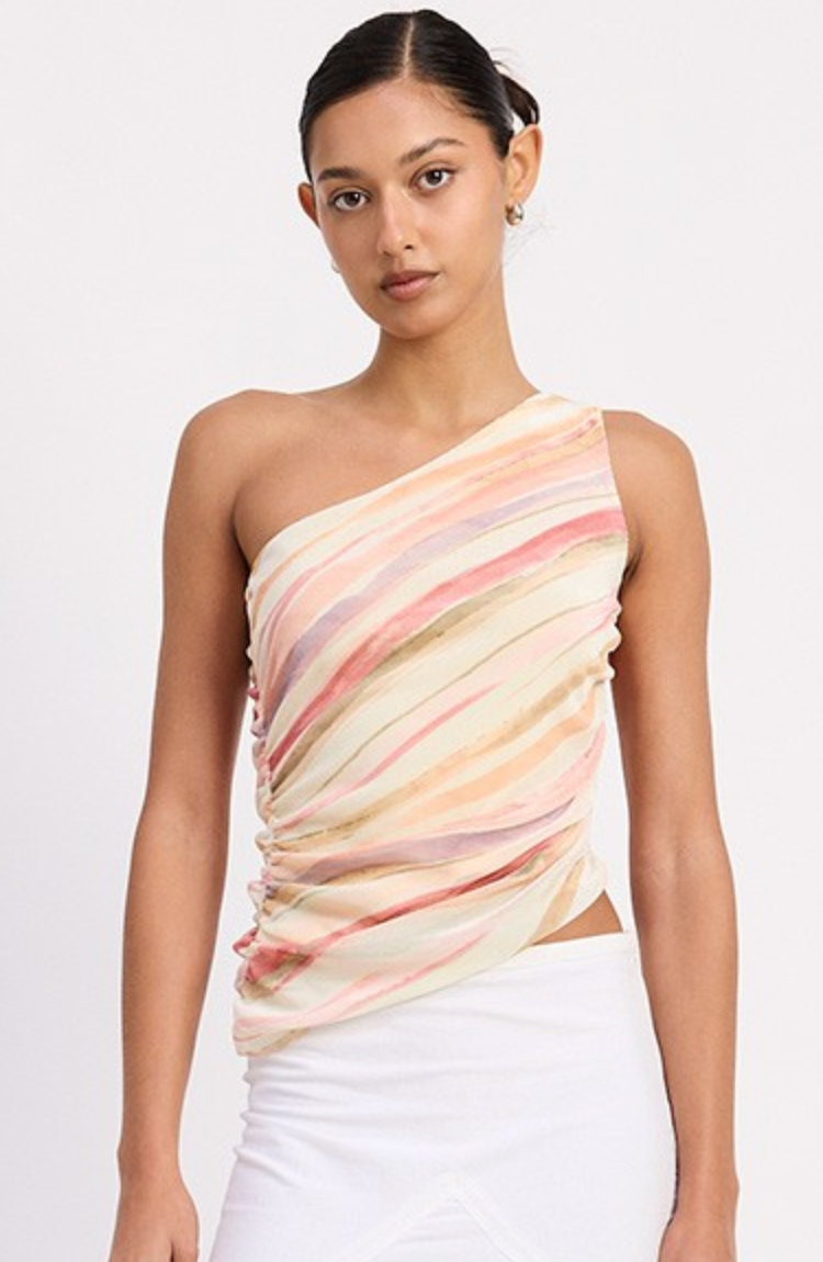 Asymmetrical One Shoulder Top
