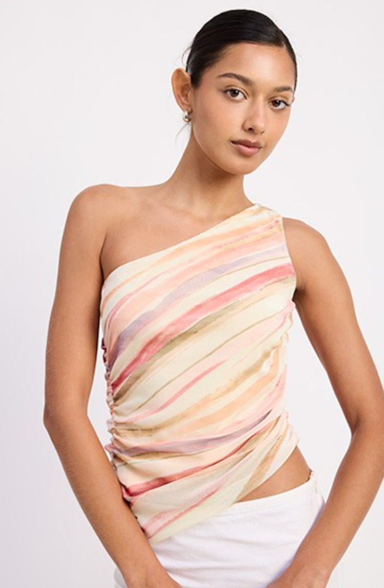 Asymmetrical One Shoulder Top