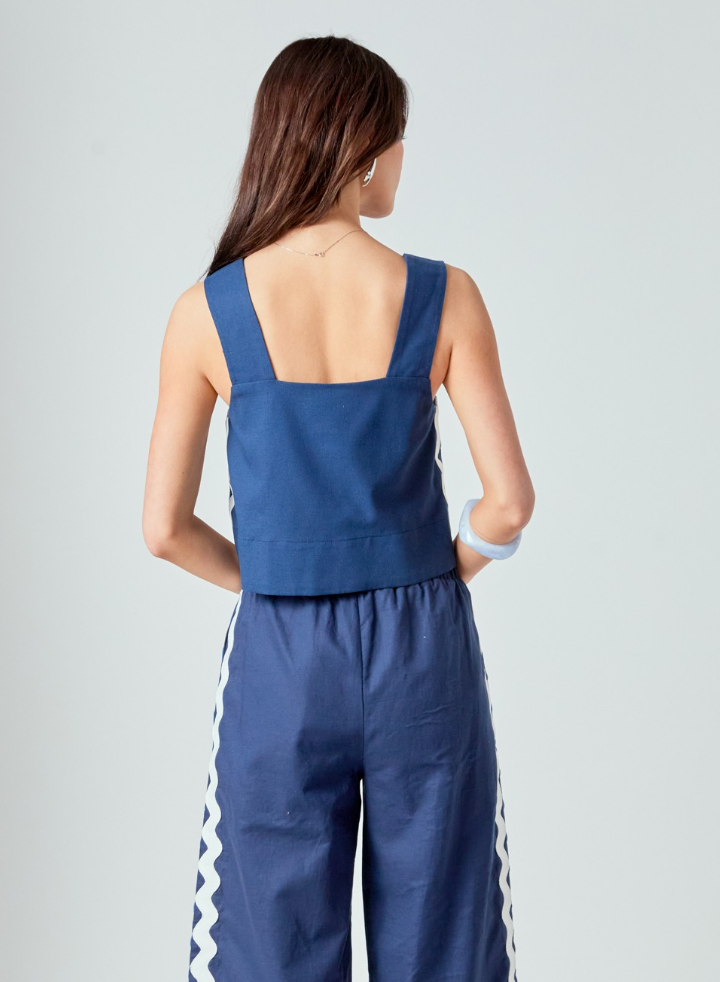 Ric Rac Sleeveless Top (Set)
