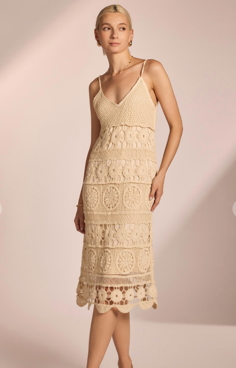 Crochet Cami Long Dress