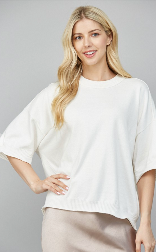 Drop Shoulder Sweater