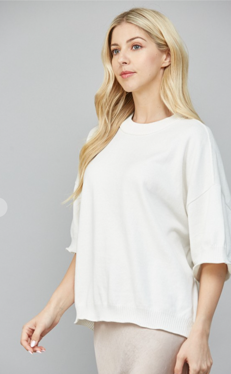 Drop Shoulder Sweater