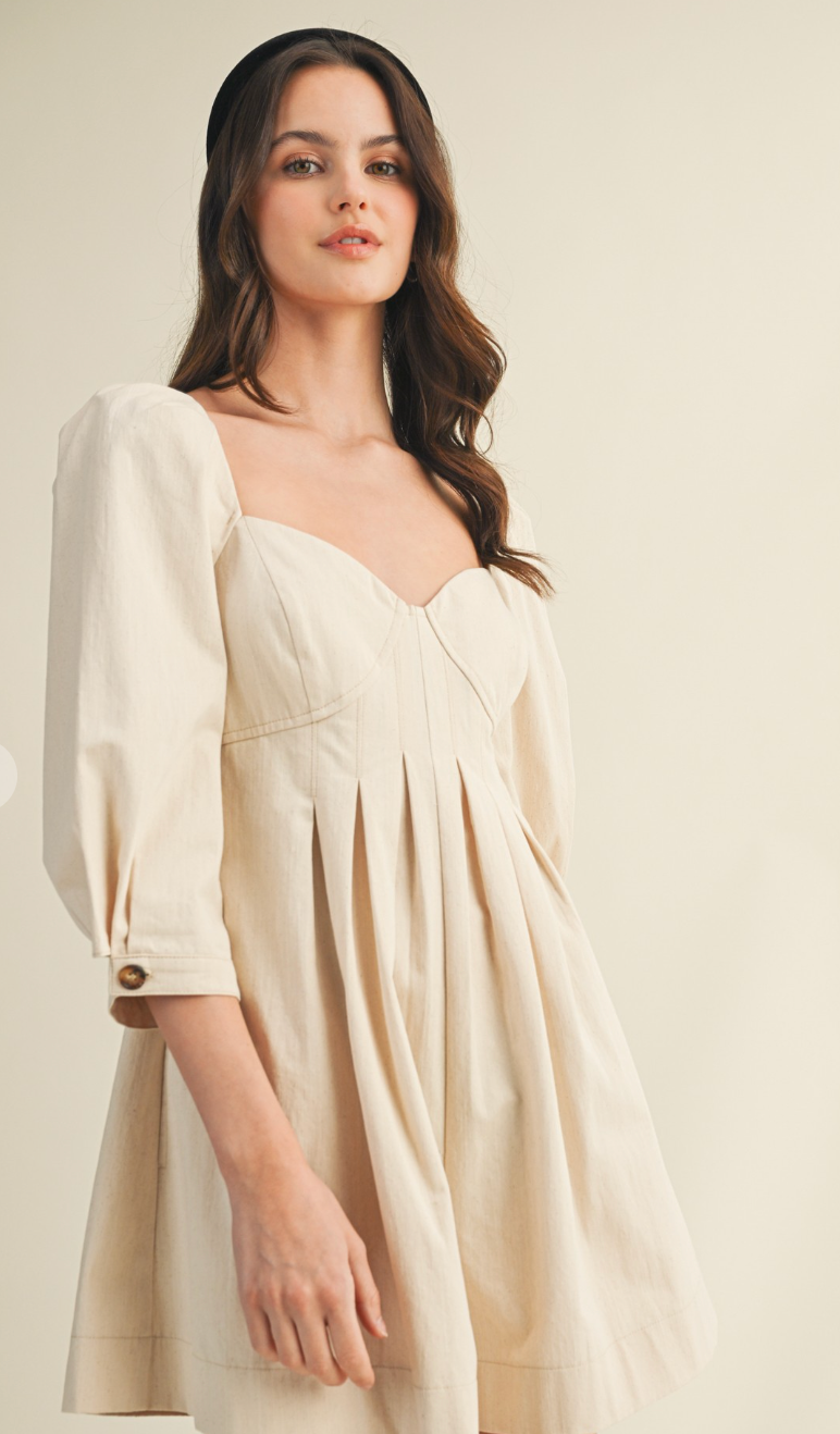 Pintuck Pleated Romper