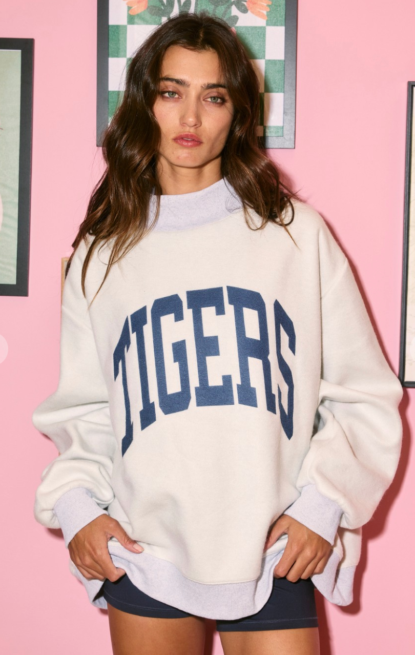 Reversible Mock Neck Sweatshirt