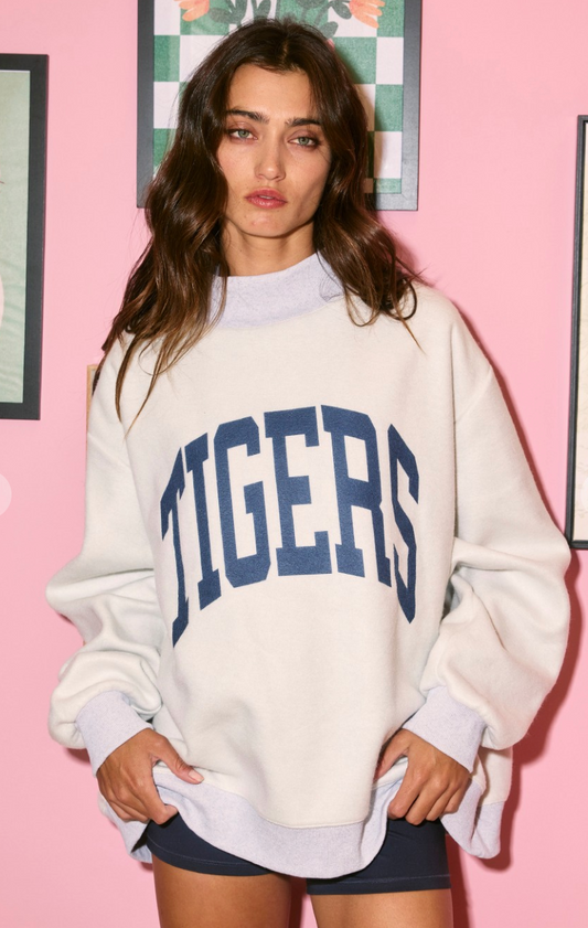 Reversible Mock Neck Sweatshirt