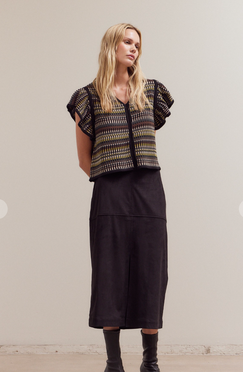 Multi Color Sweater Top