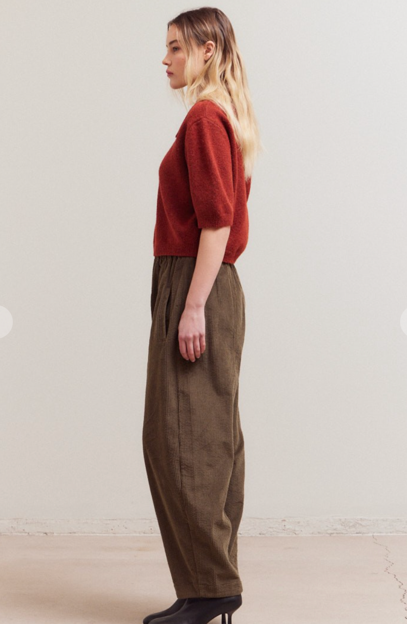 Collared Knit Top