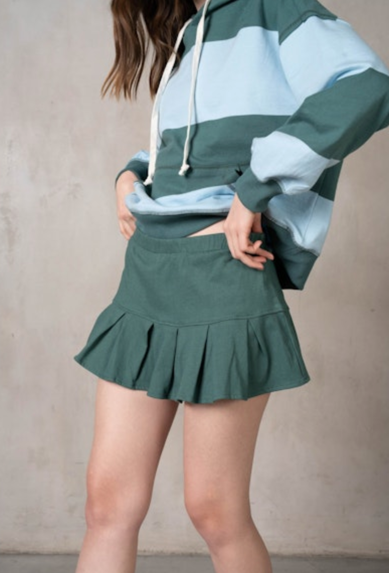 Pleated Mini Skort