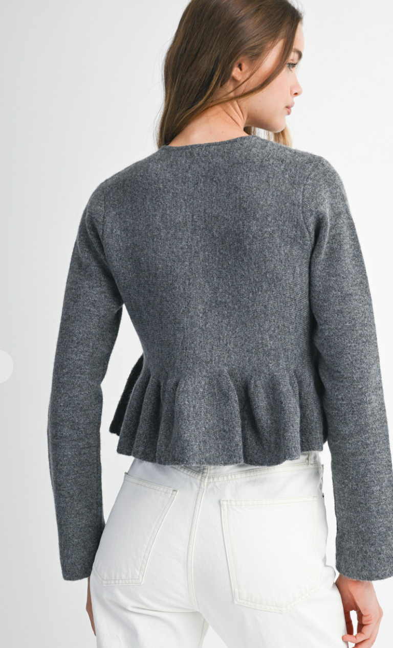 Peplum Cardigan