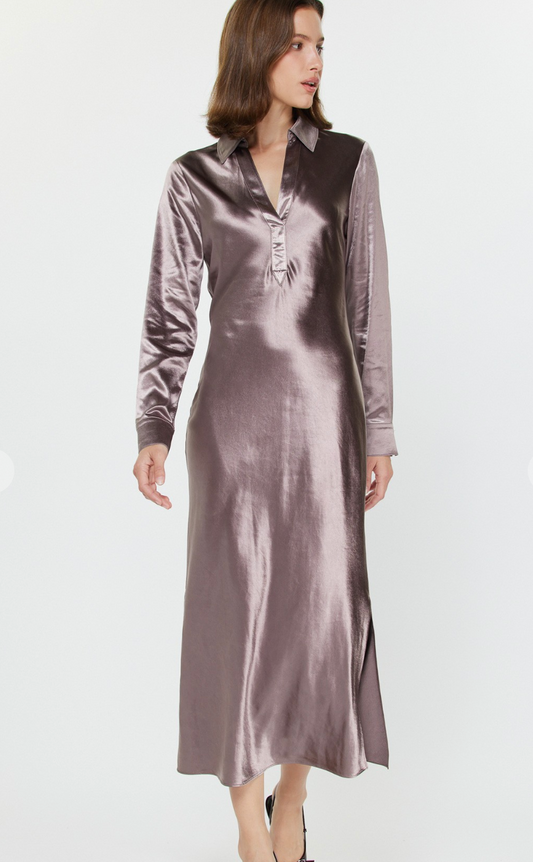 Silky Bias Midi Dress
