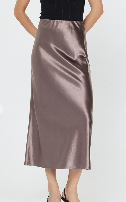 Bias Slip Midi Skirt