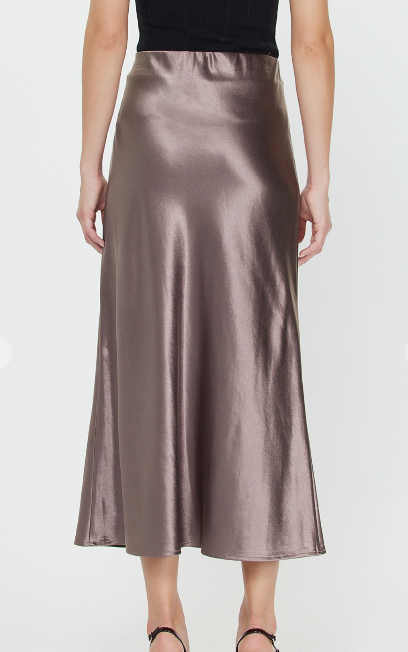 Bias Slip Midi Skirt